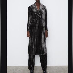 New Zara limited edition velvet coat